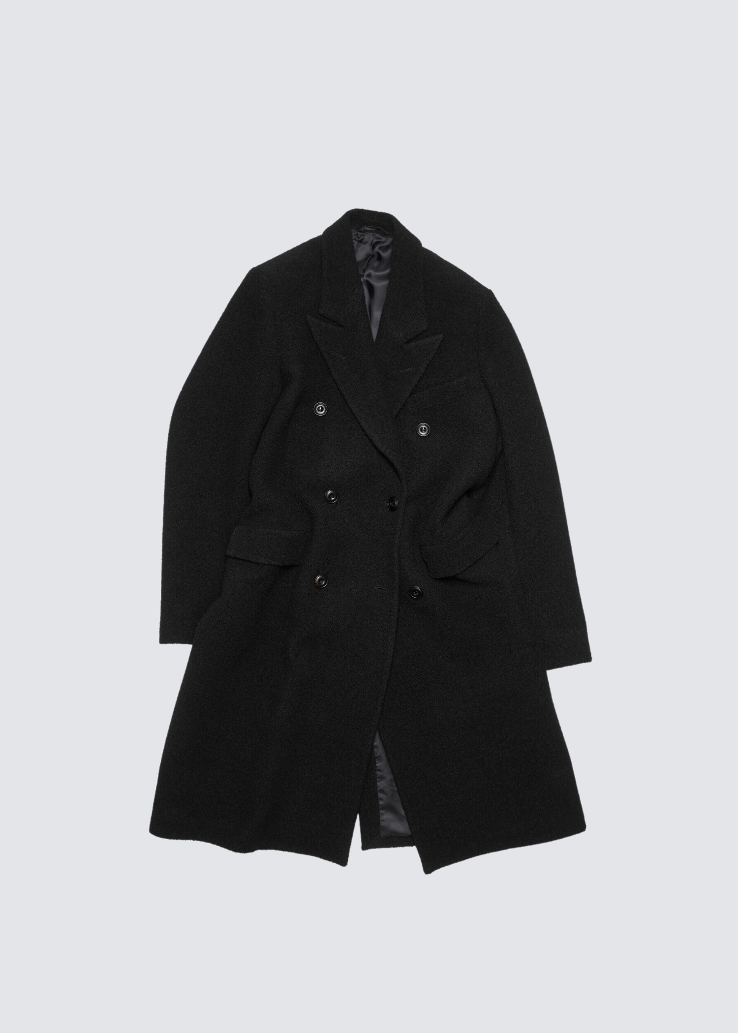 Acne Studios FW23 Double Breasted Black Wool Coat Lindner Fashion
