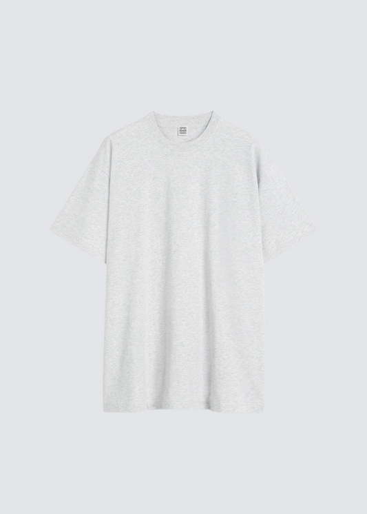Straight Tee, Pale Grey, T-Shirt