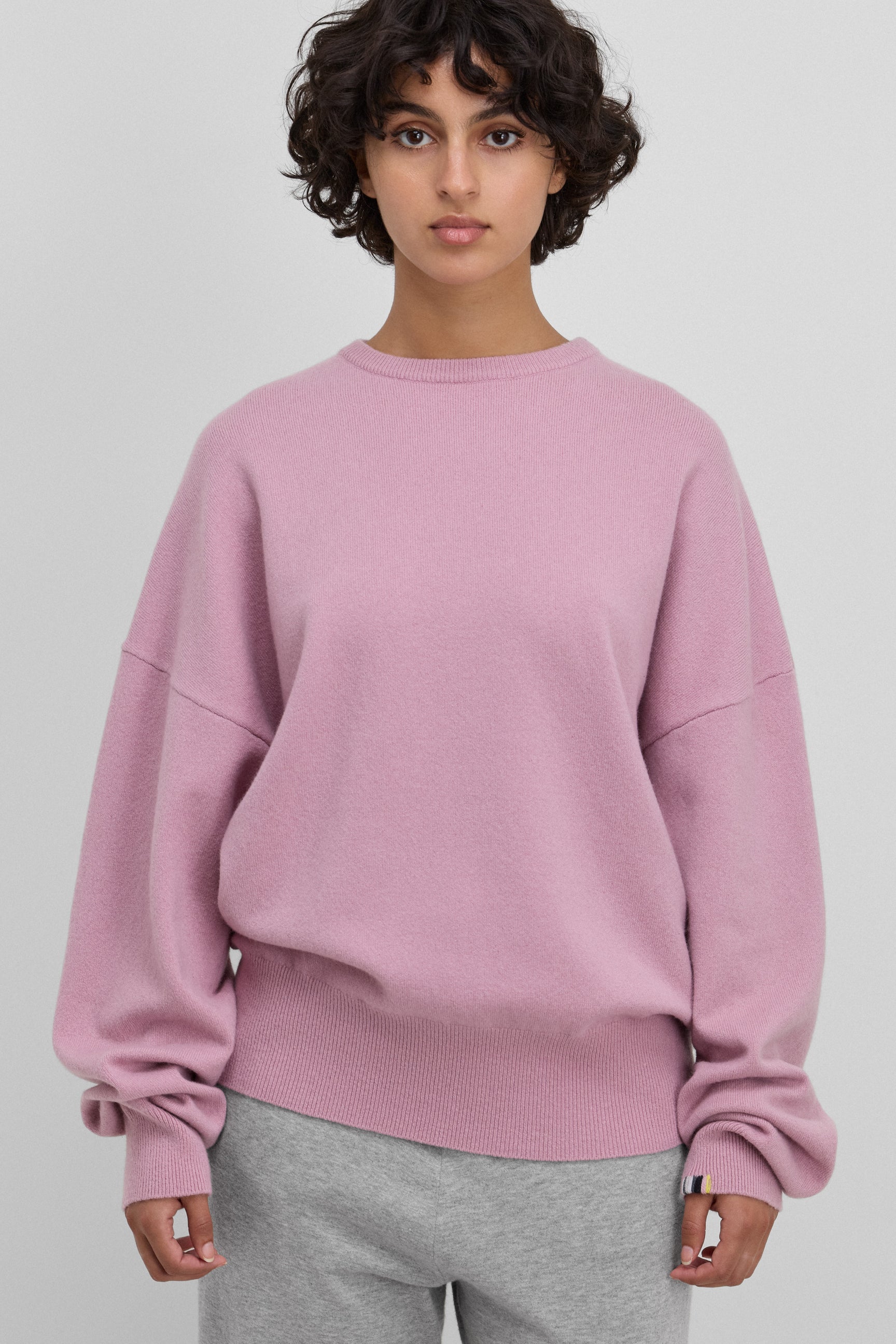 Pink Rosa Kuschelpullover Rosa Cashmere Pullover Folco Rosa