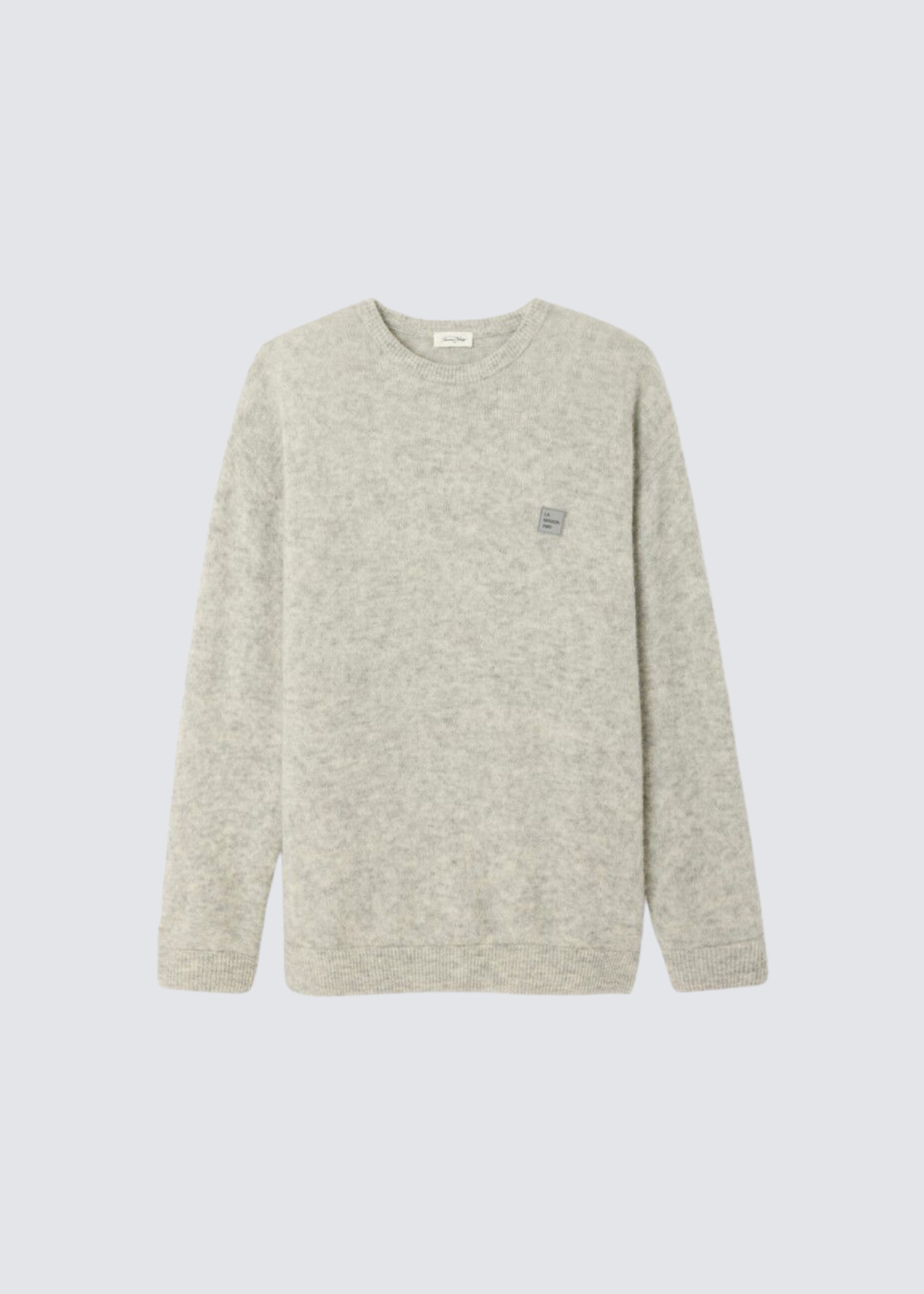 American Vintage, MVito, Gris Clair Chiné, Pullover – Lindner Fashion