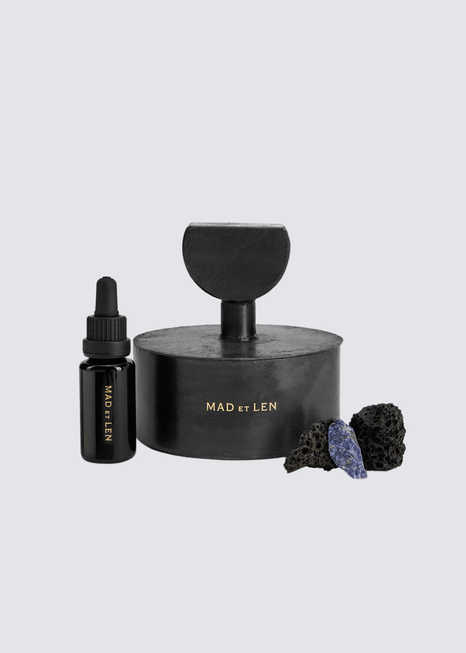 Mad et Len, Pot Pourri Mineral, Terre Noire, Lava Blue – Lindner