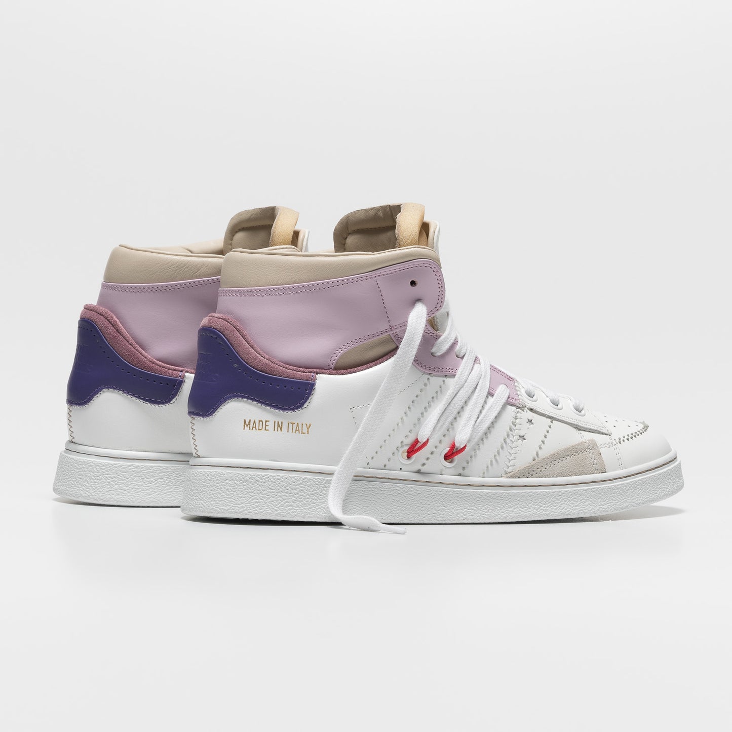 The Cage Dual, White/Lavender, Sneaker