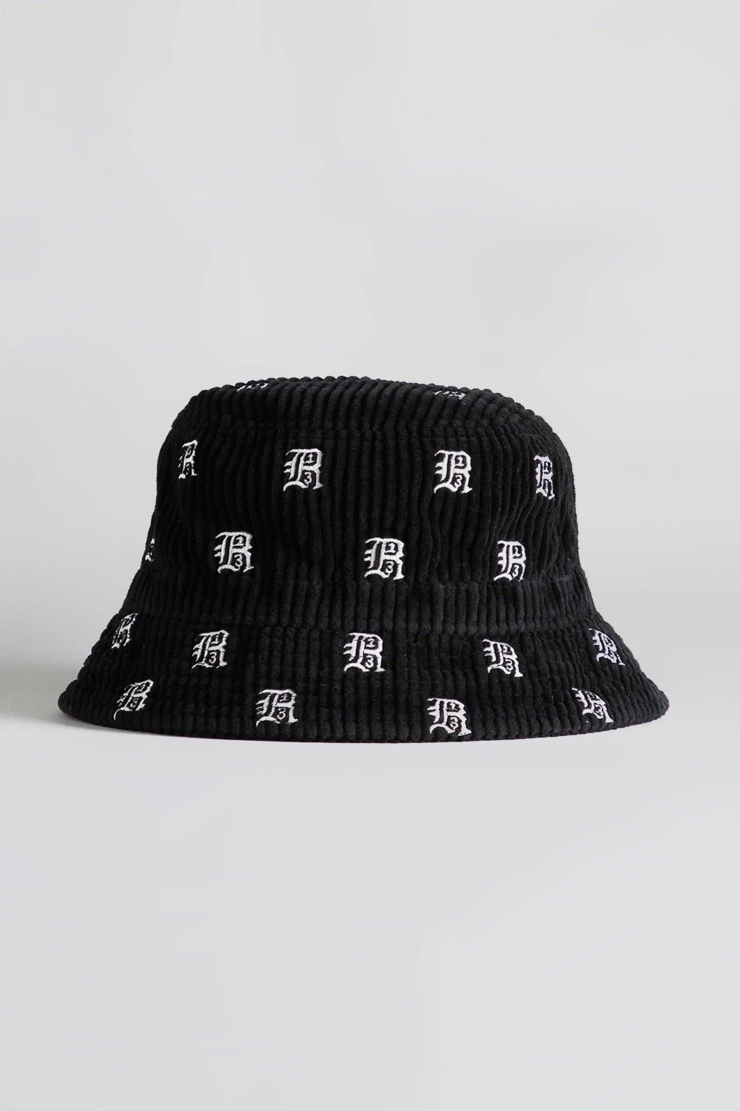 Black corduroy bucket hat online