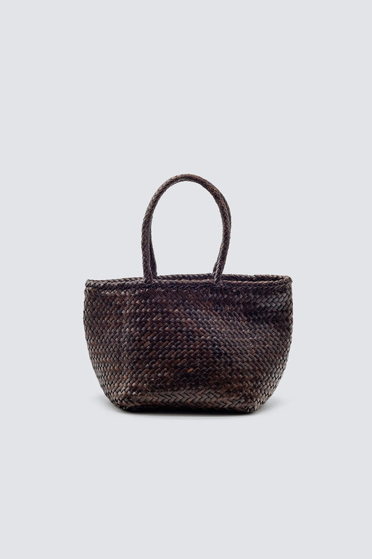 Grace Basket Small, Dark Brown, bag 