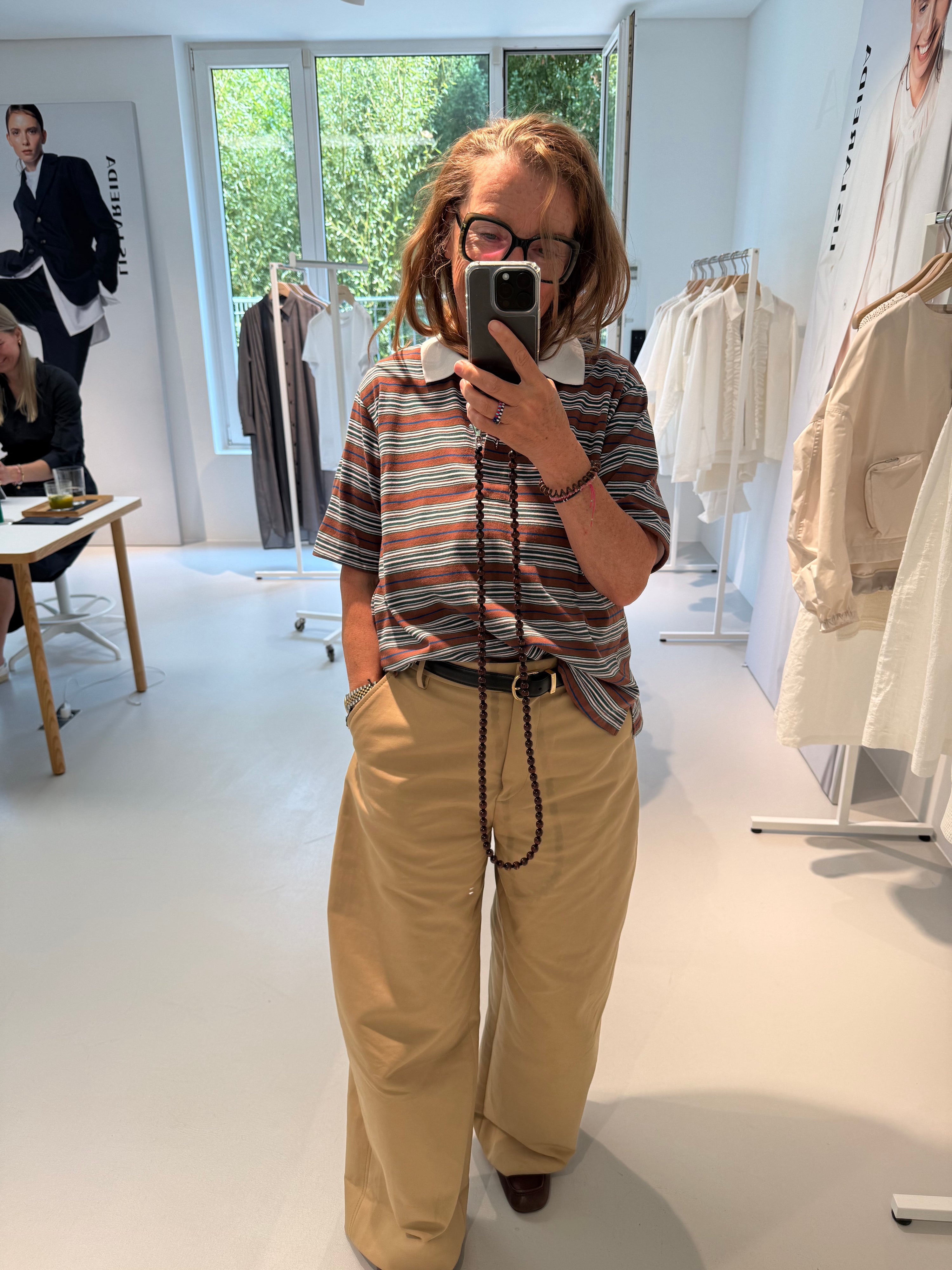 Macy, Brown/Green/Blue, Polo-Shirt