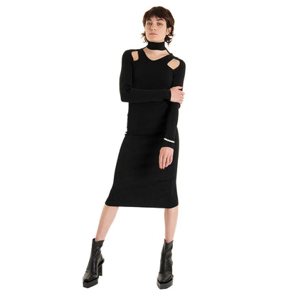 Cut-Out Dress, Black, Dress