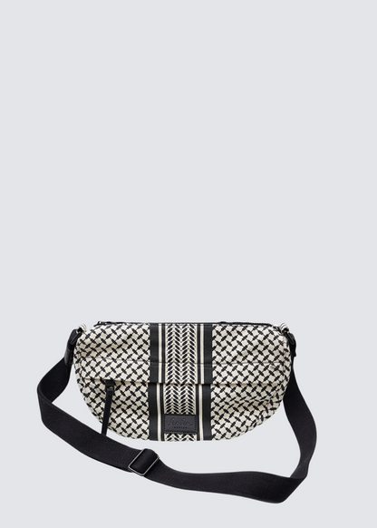 Melly, Stripe Black, Canvas Bag