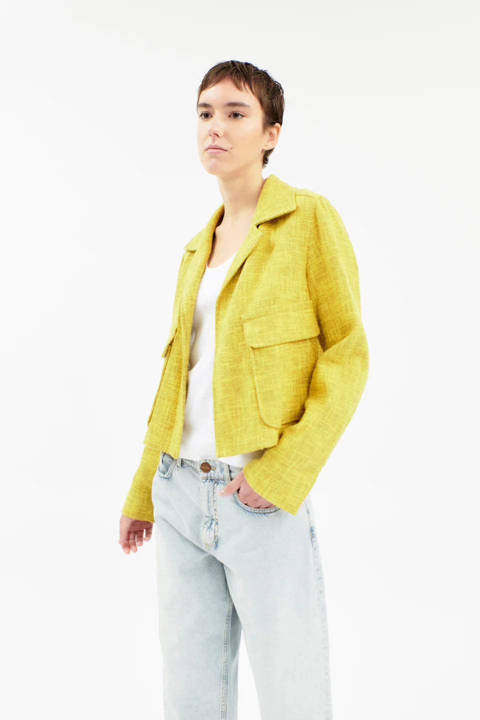 Hemp Tweed, Mimosa, Jacke