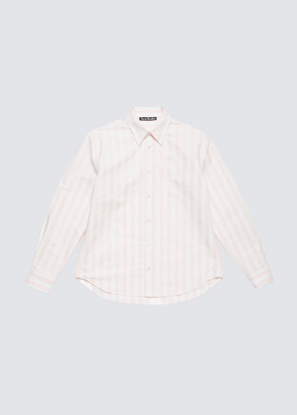 Face Shirt, Off White/Pink, Hemd