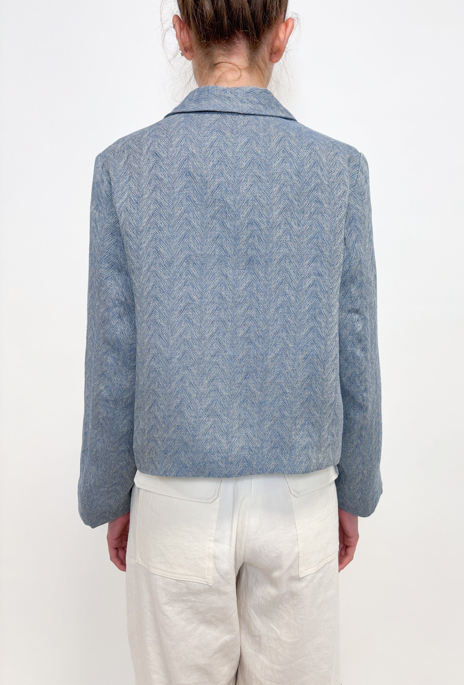 Odeeh, Fancy Herringbone, Foggy Blue, Jacke