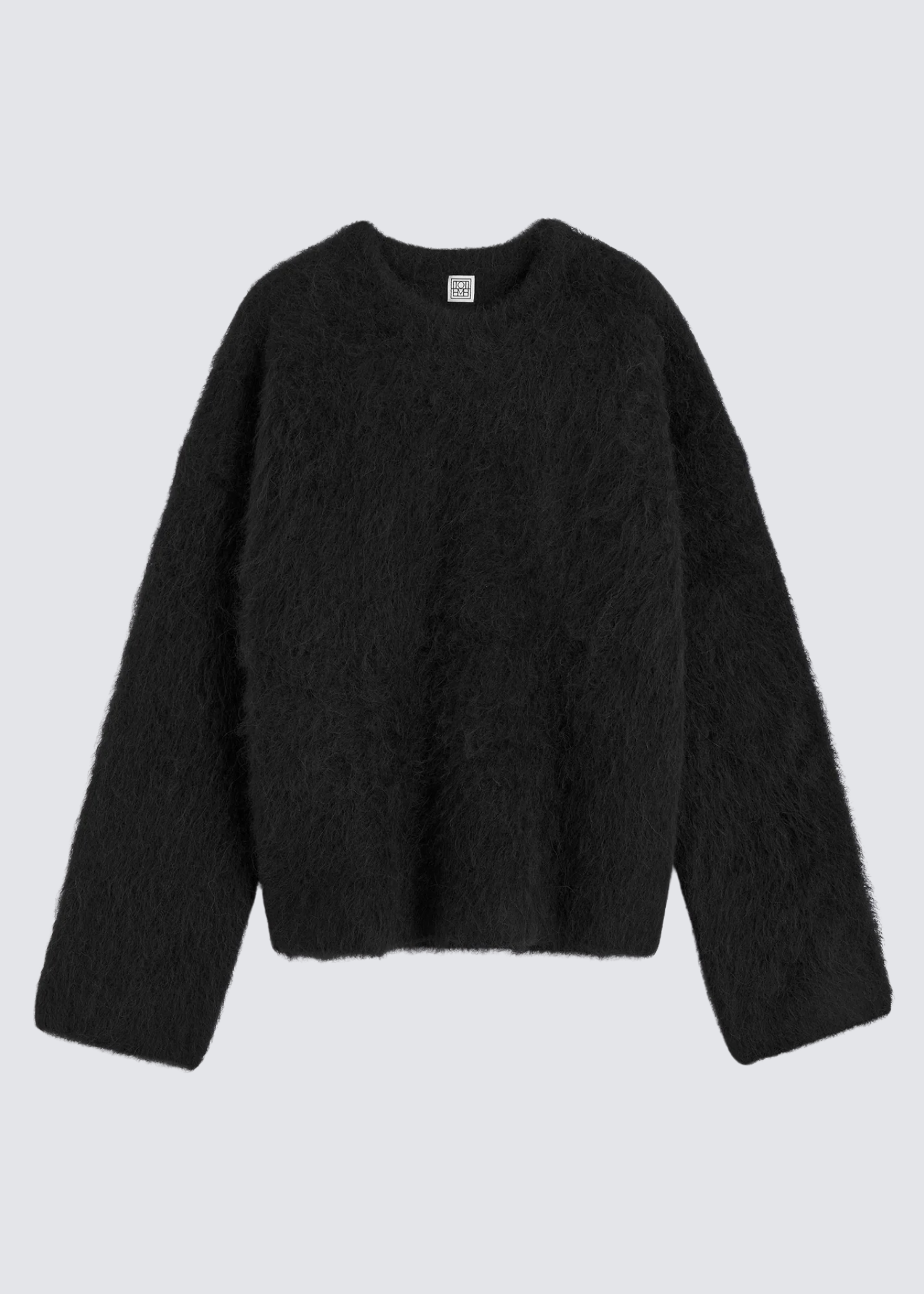 Boxy Alpaca, Black, Pullover
