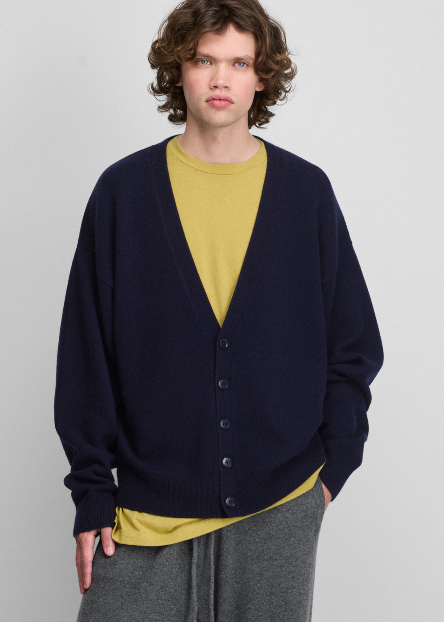 No 459, Jonah, Navy, Cardigan