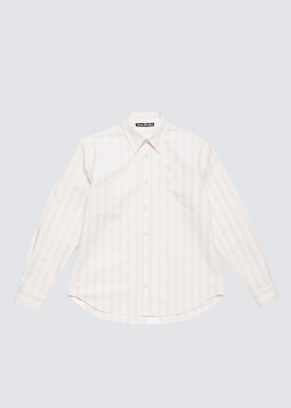 Face Shirt, Off White/Pink, Hemd