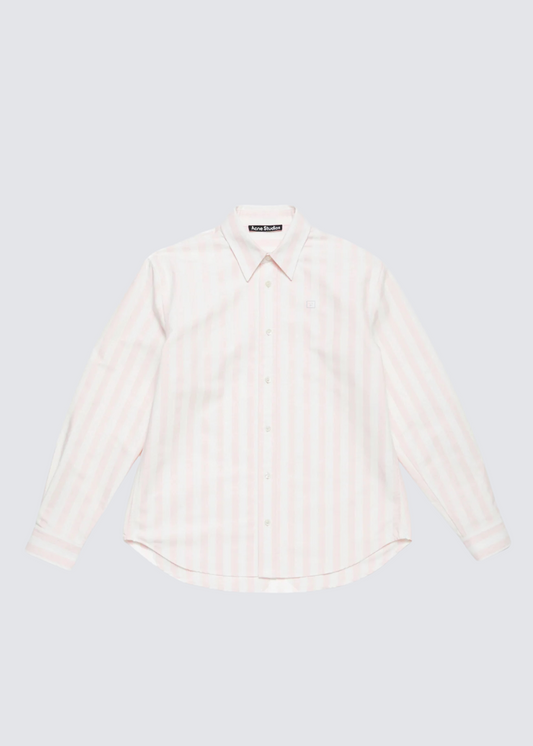 Face Shirt, Off White/Pink, Hemd