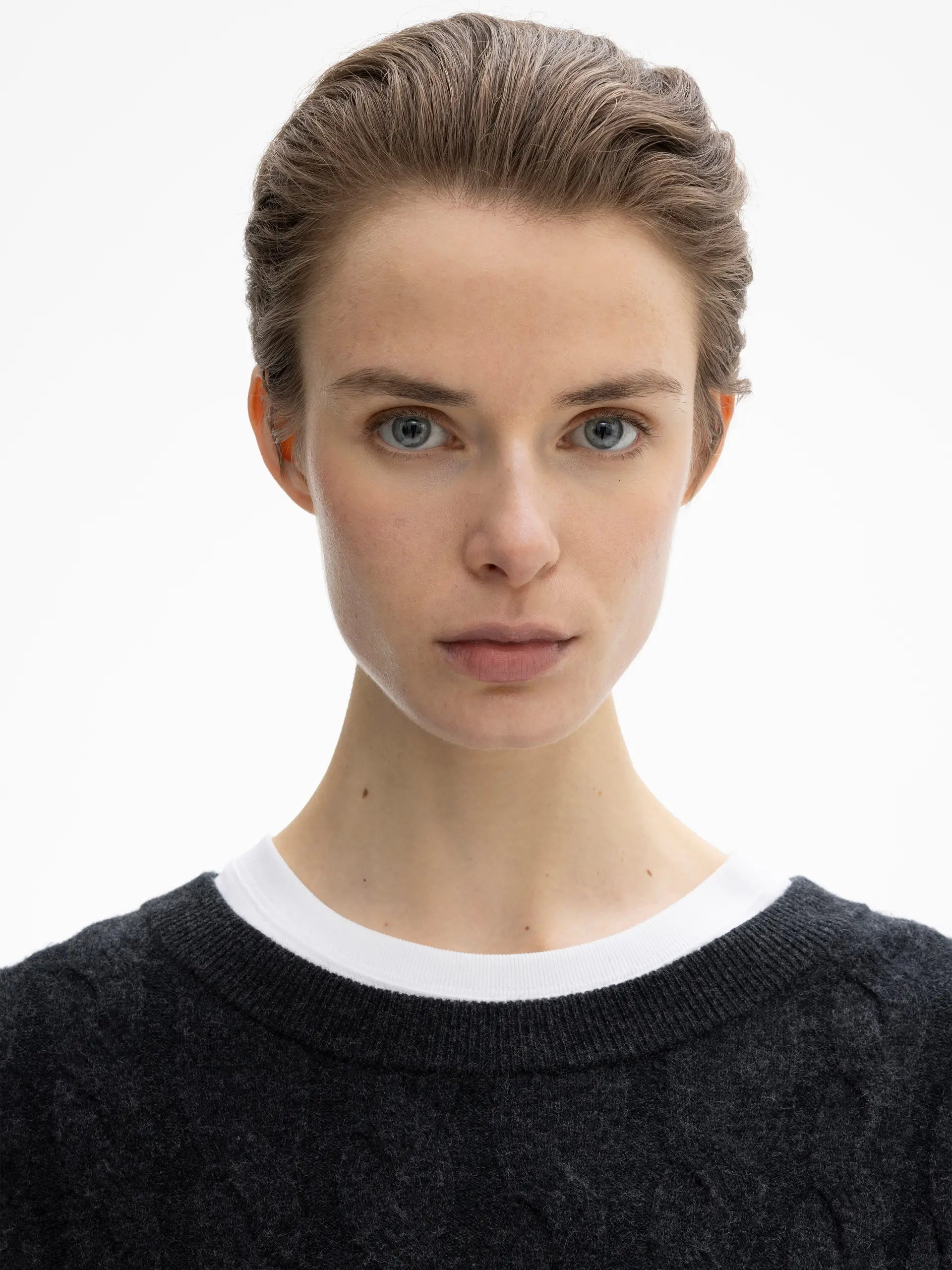 Boxy Alpaca Knit, Black, Sweater 