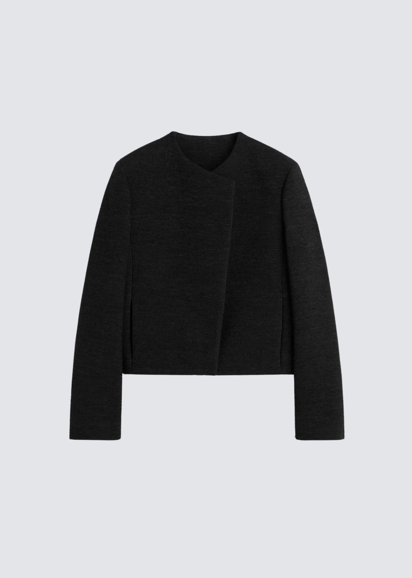 Black, Bouclé-Jacket