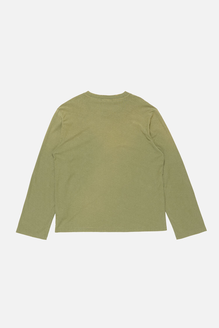 1996 Logo, Olive, Longsleeve - Lindner Fashion
