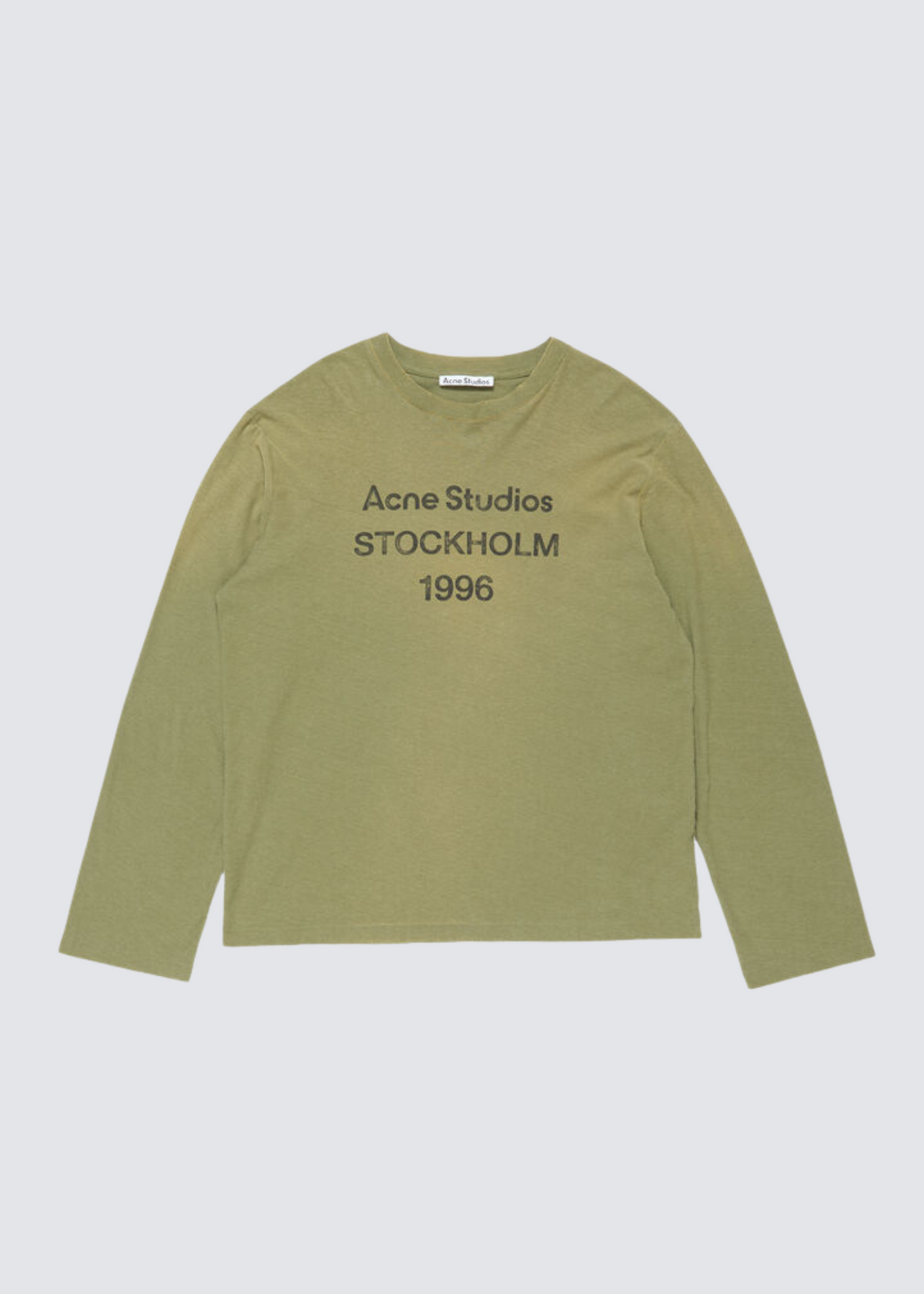 1996 Logo, Olive, Longsleeve - Lindner Fashion