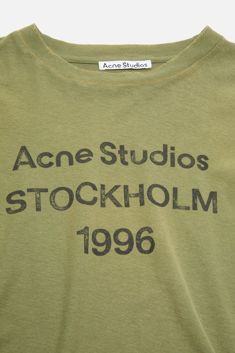 1996 Logo, Olive, Longsleeve - Lindner Fashion