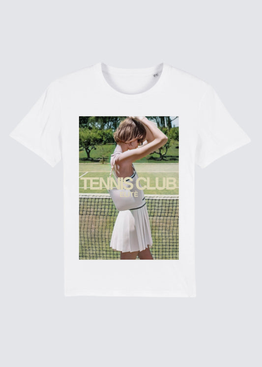 Tennis, White, T-Shirt