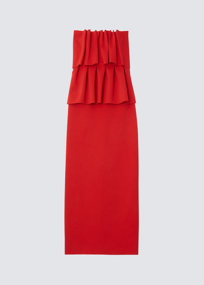 Sculpted Tube, Red, Kleid