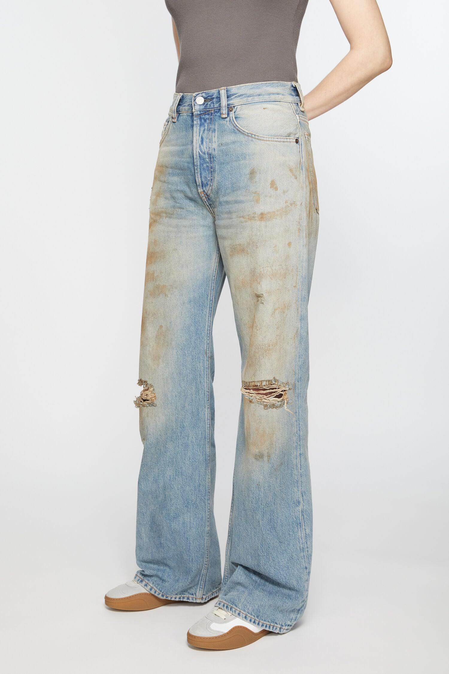 2021F Loose Fit, Mid Blue, Jeans - Lindner Fashion