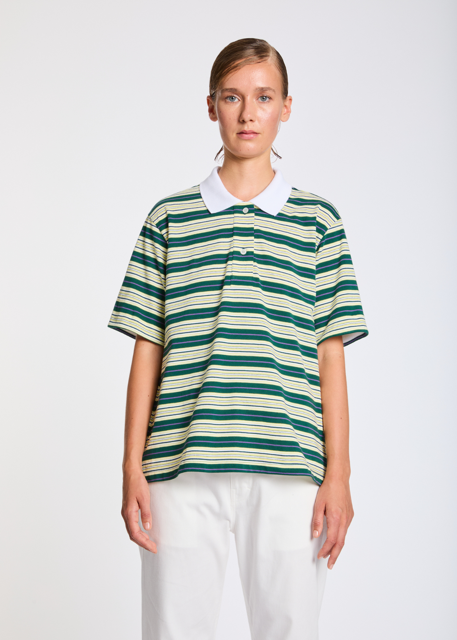 Macy, Green/Yellow/Lilac, Polo-Shirt