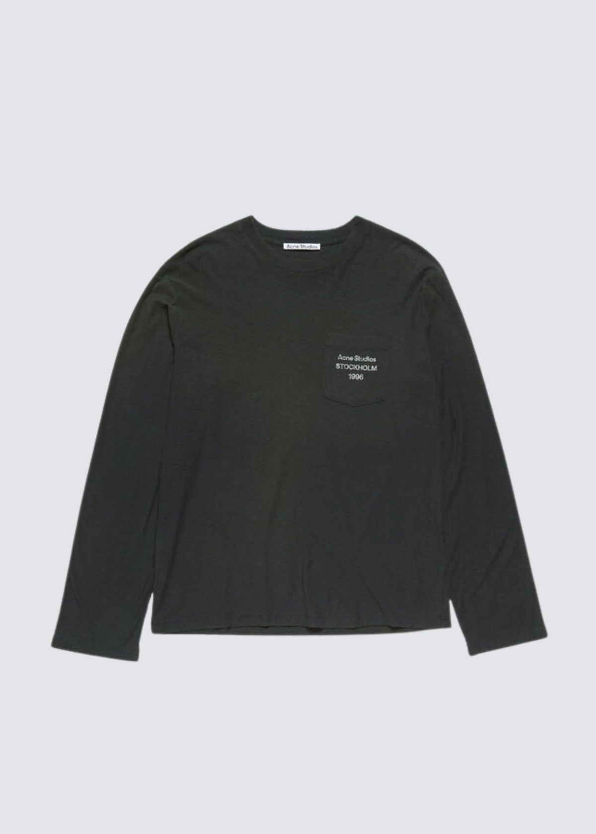 Acne Studios, Faded Black, Langarm-Shirt