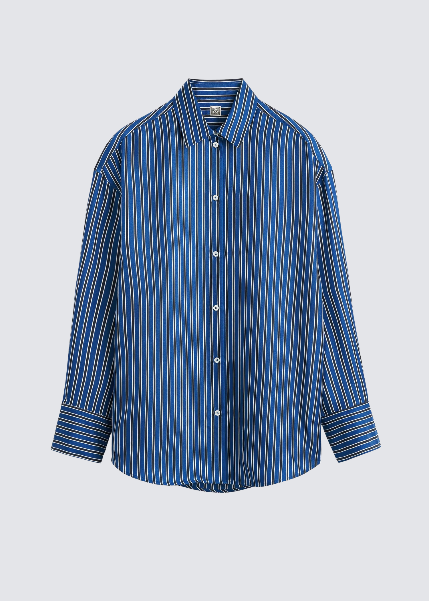 Oversized Stripe, Blue/Navy, Bluse