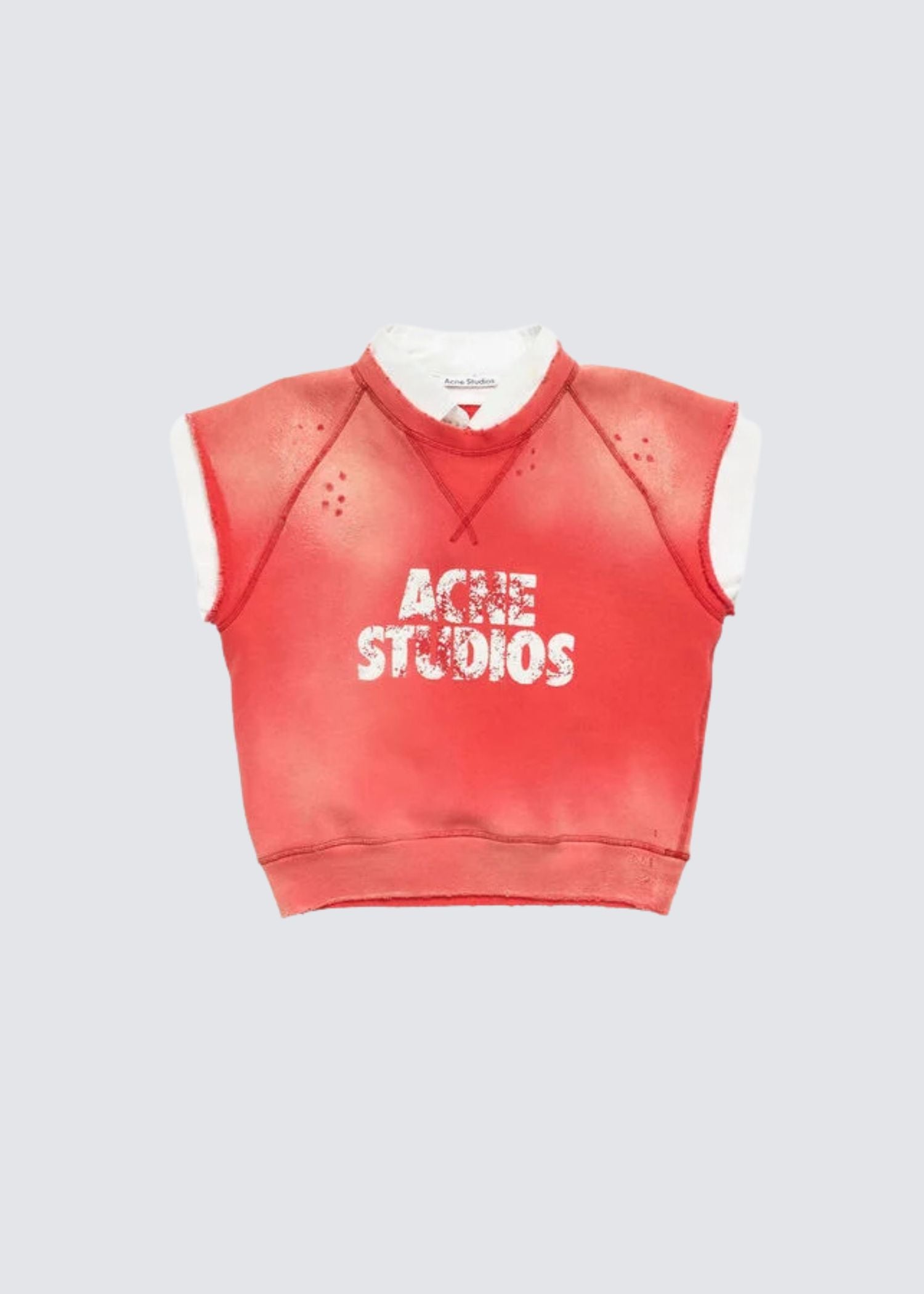 Fleece, Red White, Sweatshirt