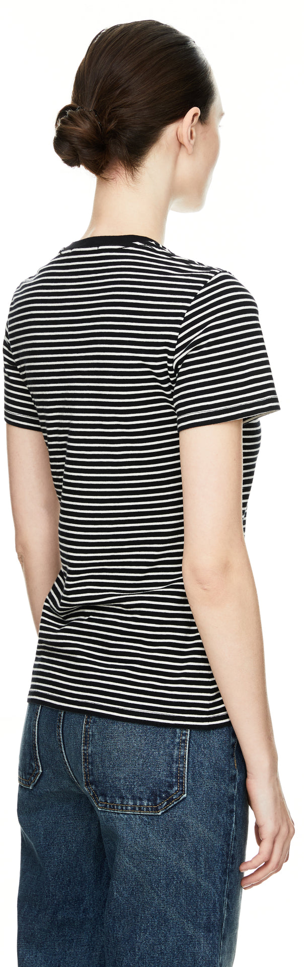 Nili Lotan, Lana, Black/Ivory, T-Shirt
