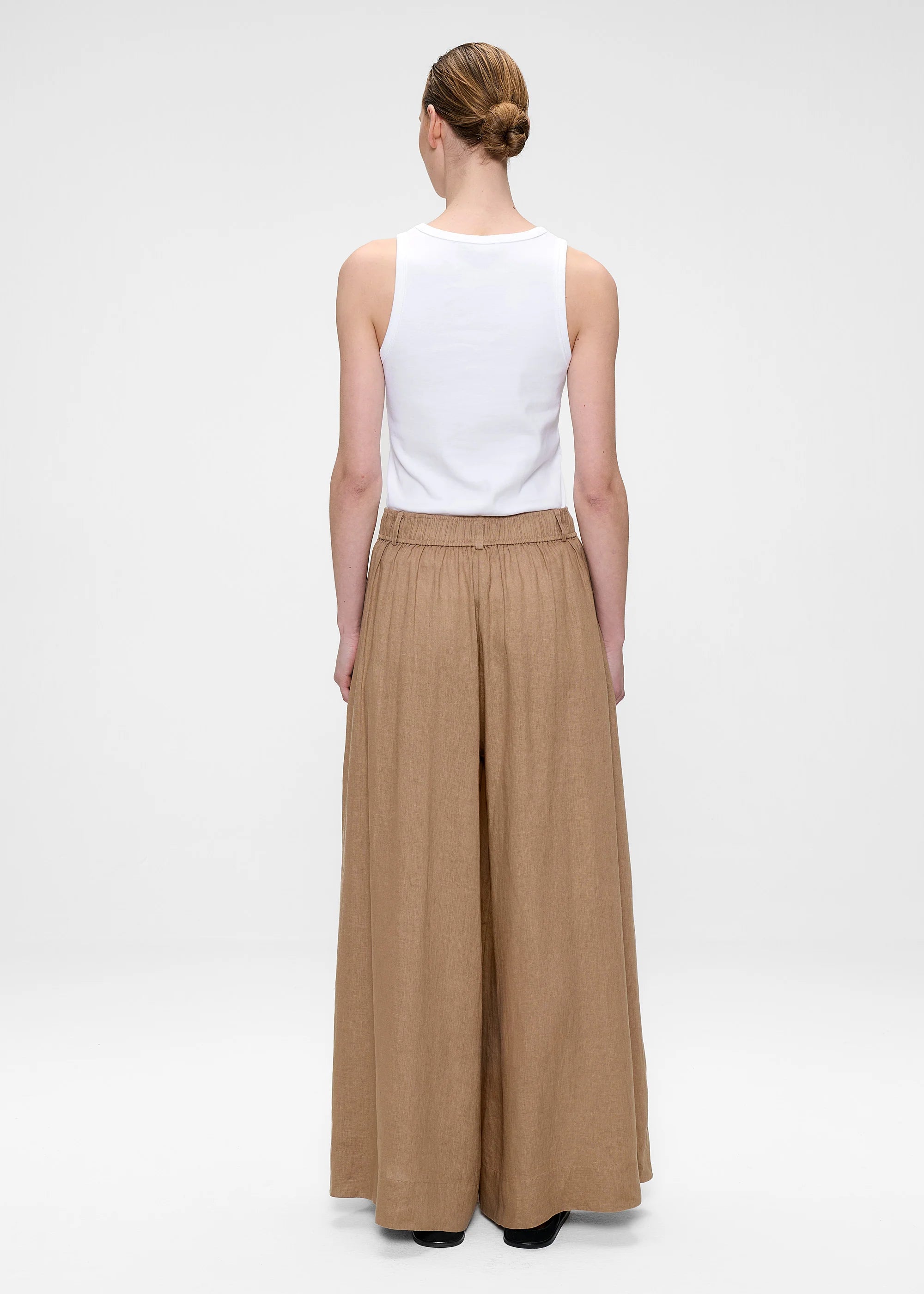 Washed Linen, Café au Lait, Hose