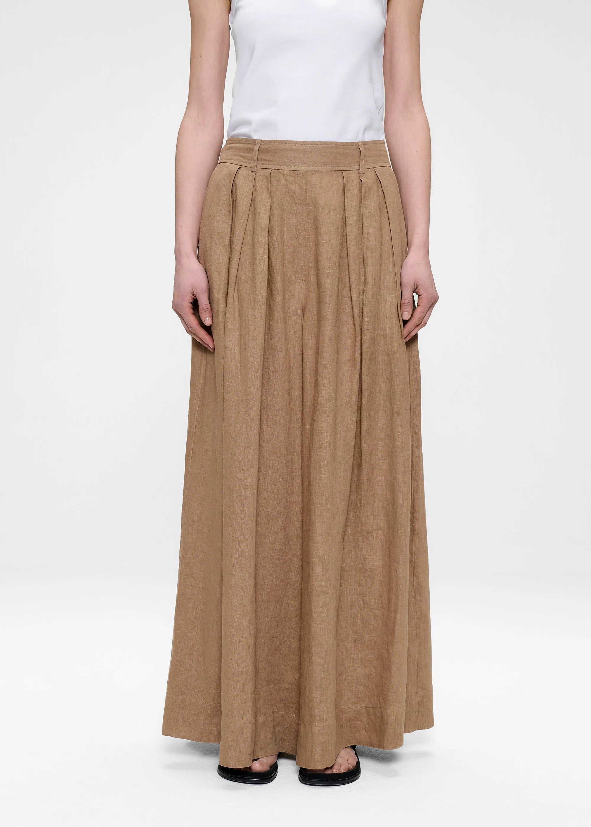 Washed Linen, Café au Lait, Hose