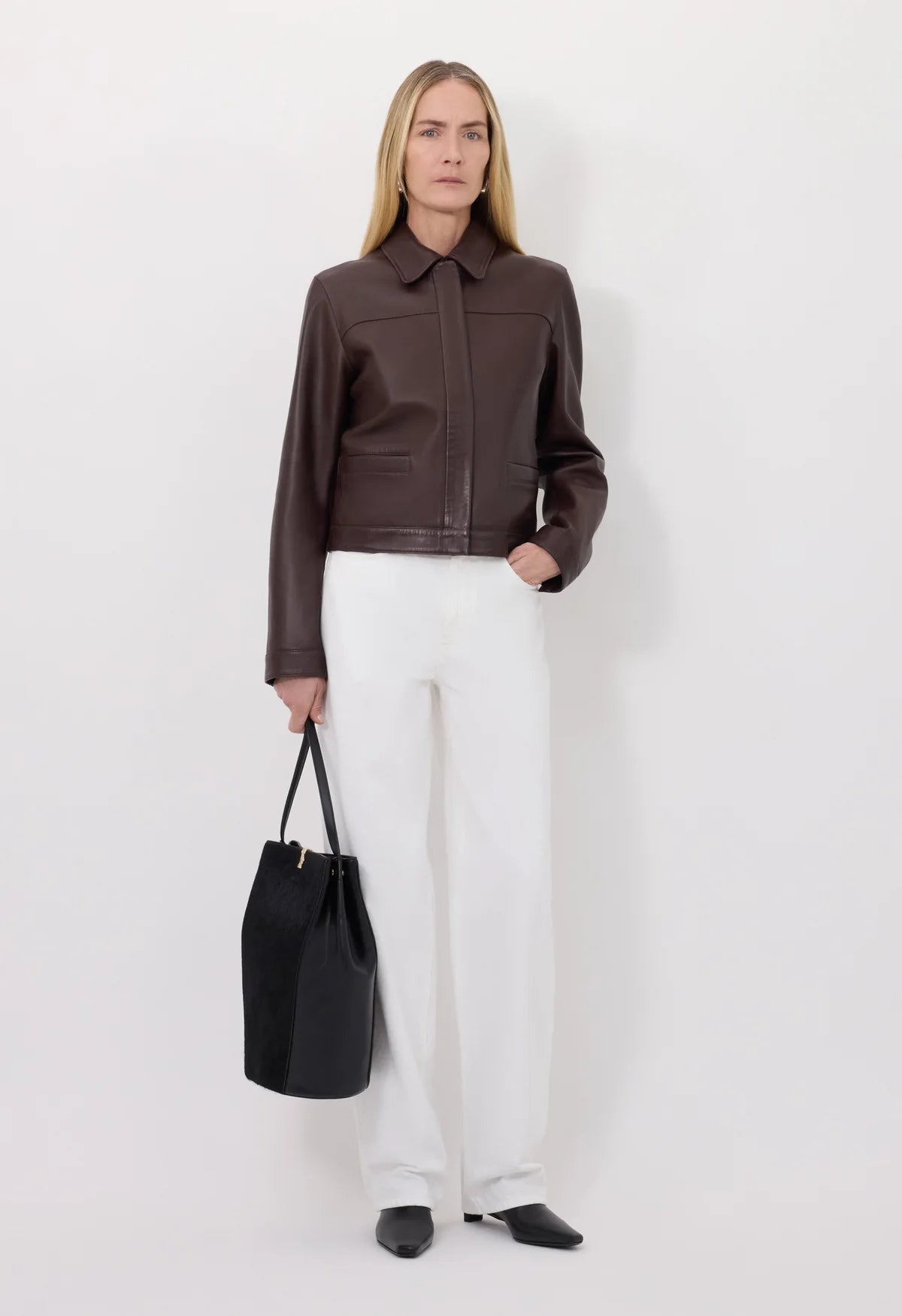 Ascot, Brown, Lederjacke