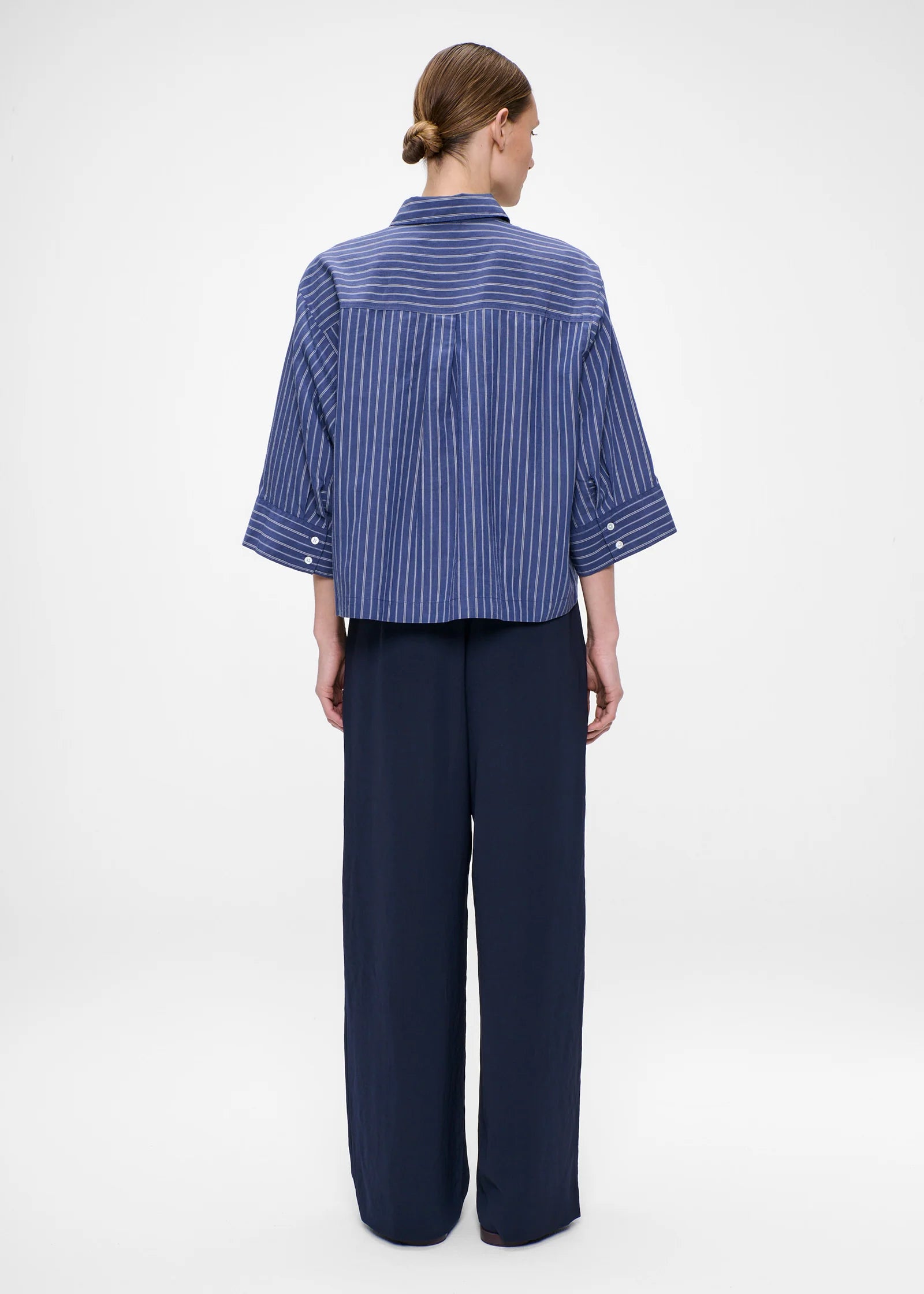 Stripe, Mid Blue, Bluse