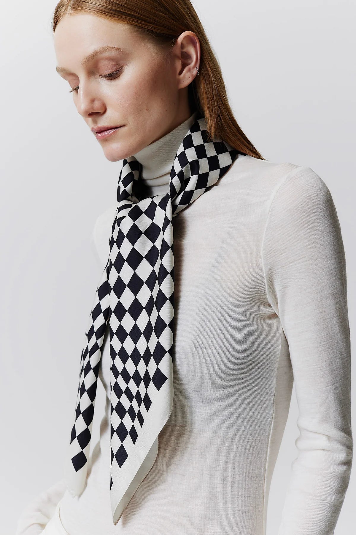 Illusion Black Scarf 