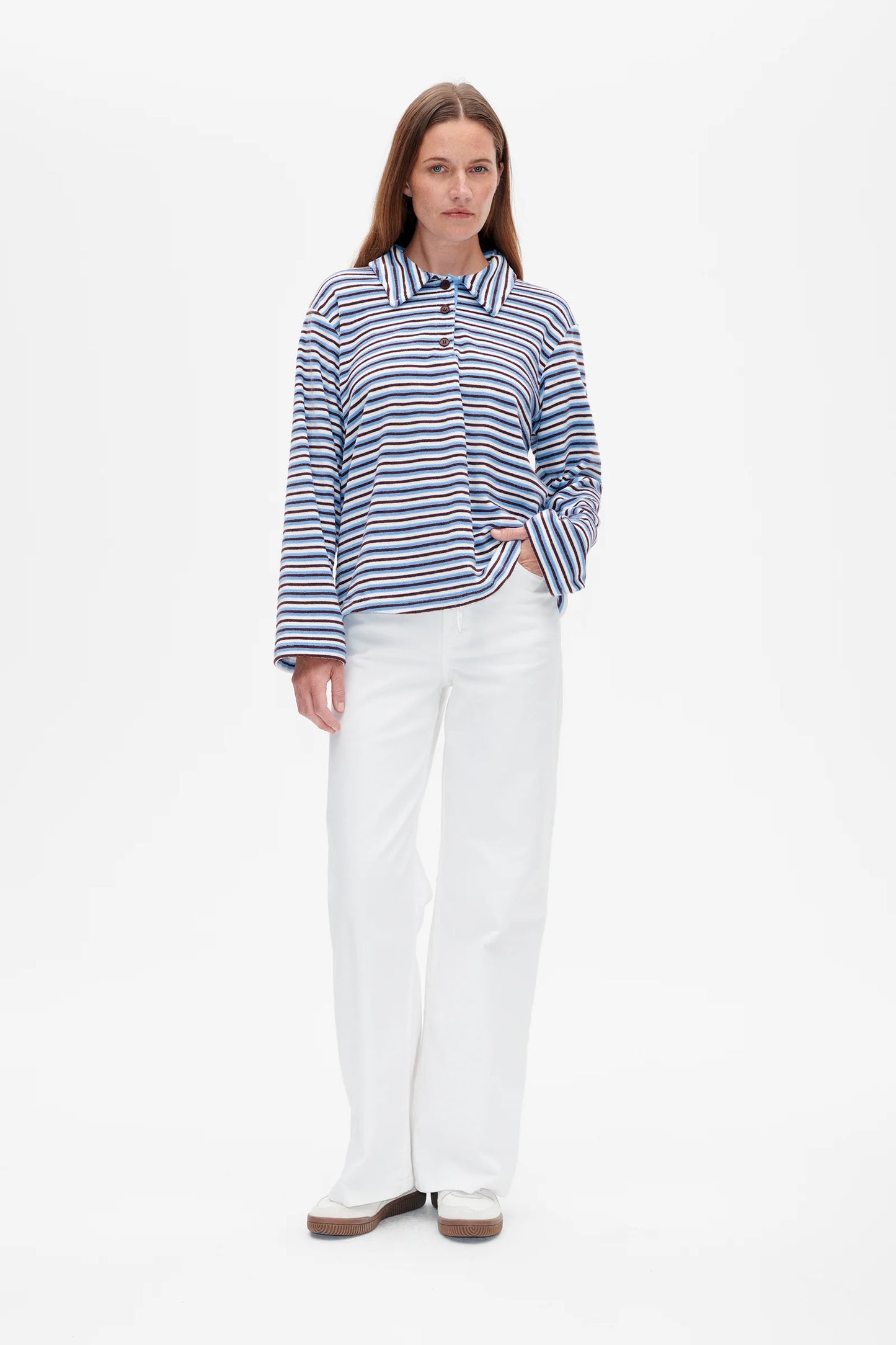 Jivan, Wedge Wood Stripe, Polo-Shirt