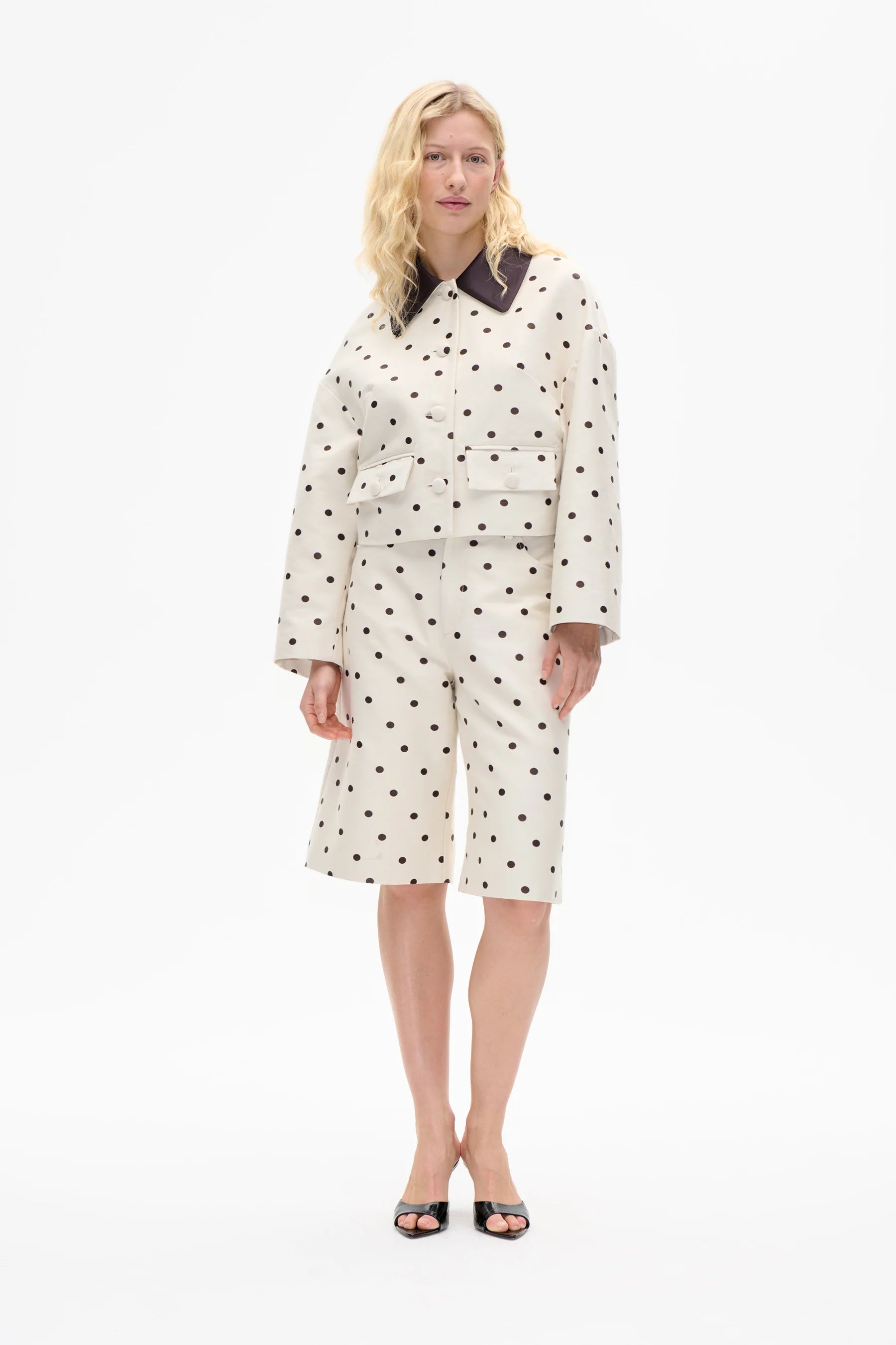 Bebeth, Egret Creme Dot, Jacke
