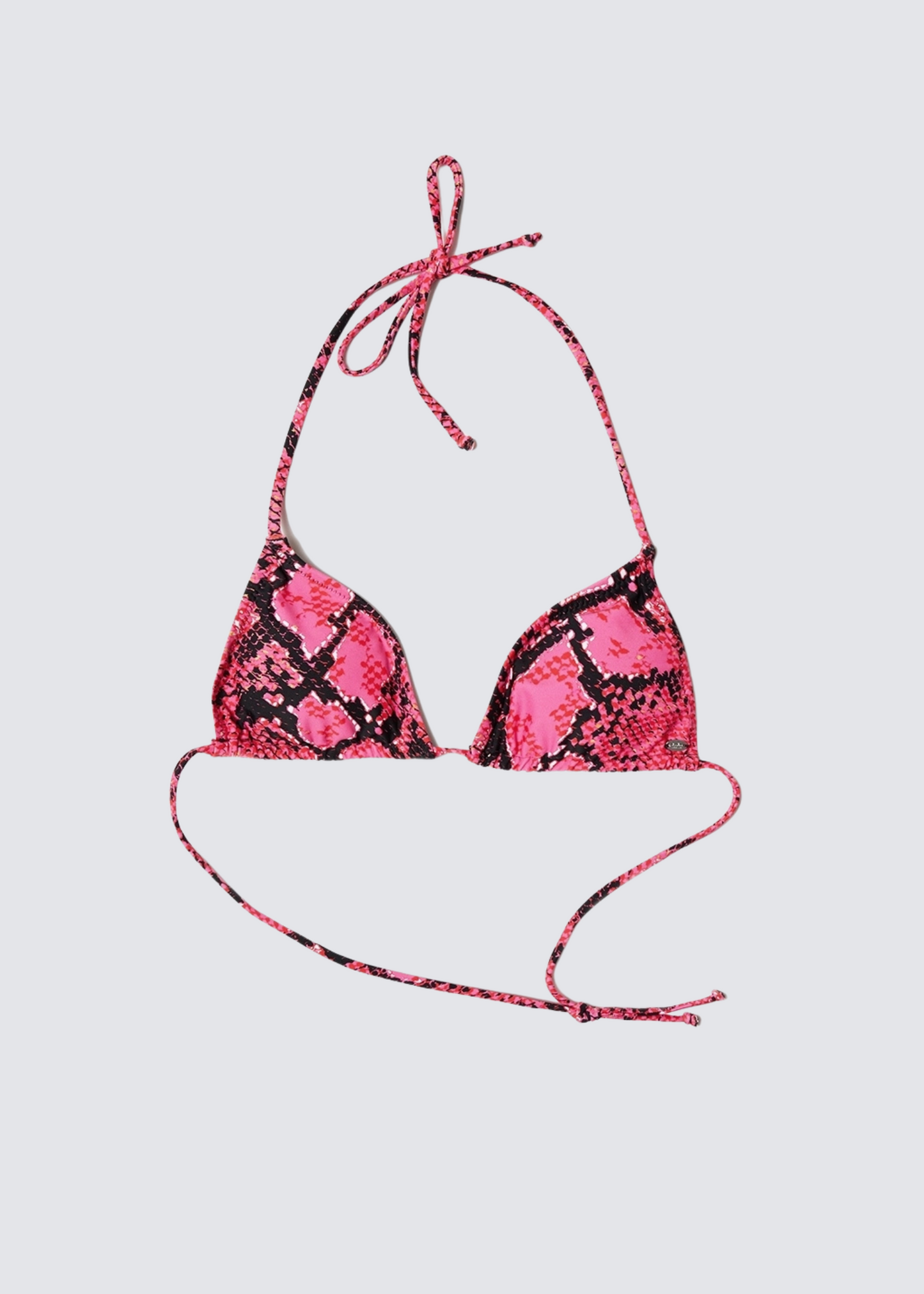 Birta, Hot Pink/Python, Bikini Top