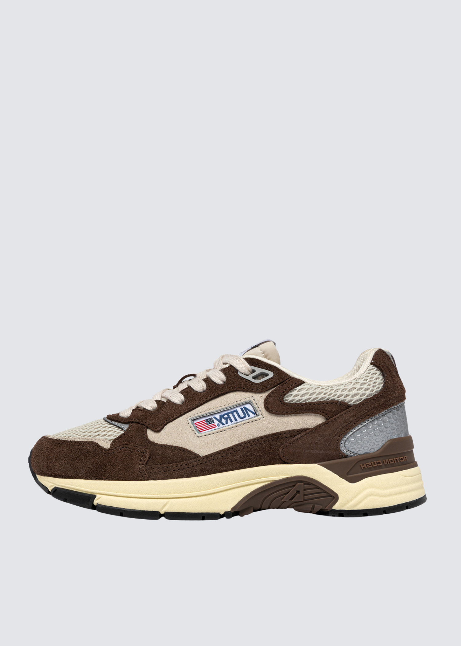 Autry, Hyperway Low Man, Brown/Silver, Sneaker