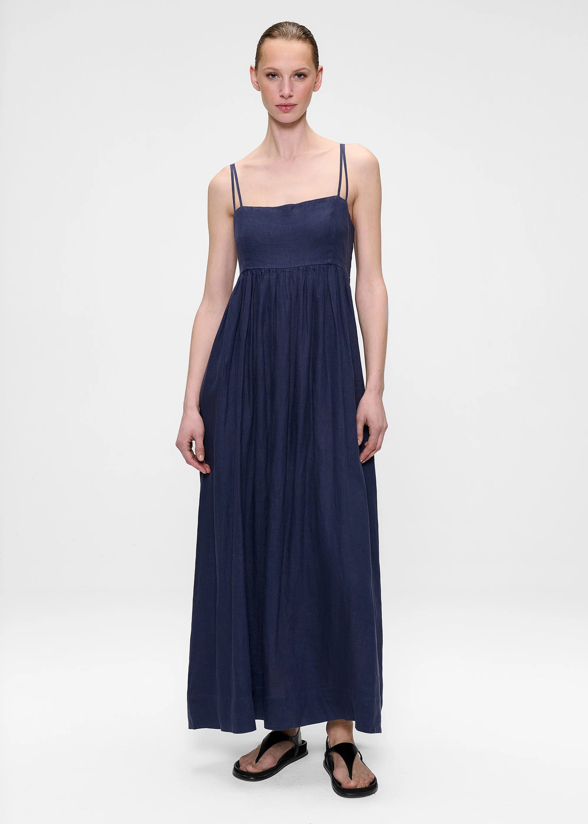Washed Linen, Indigo, Kleid
