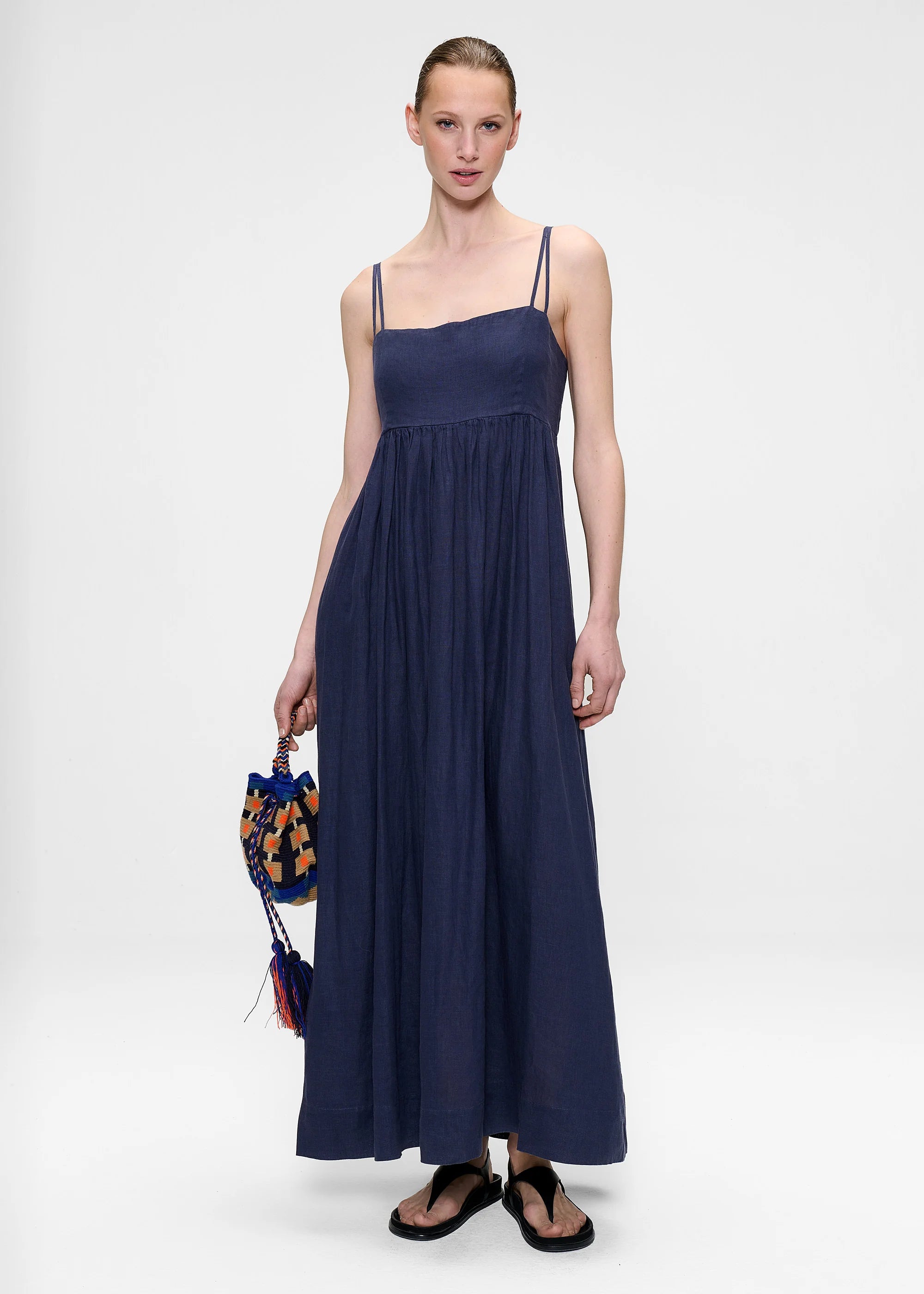 Washed Linen, Indigo, Kleid