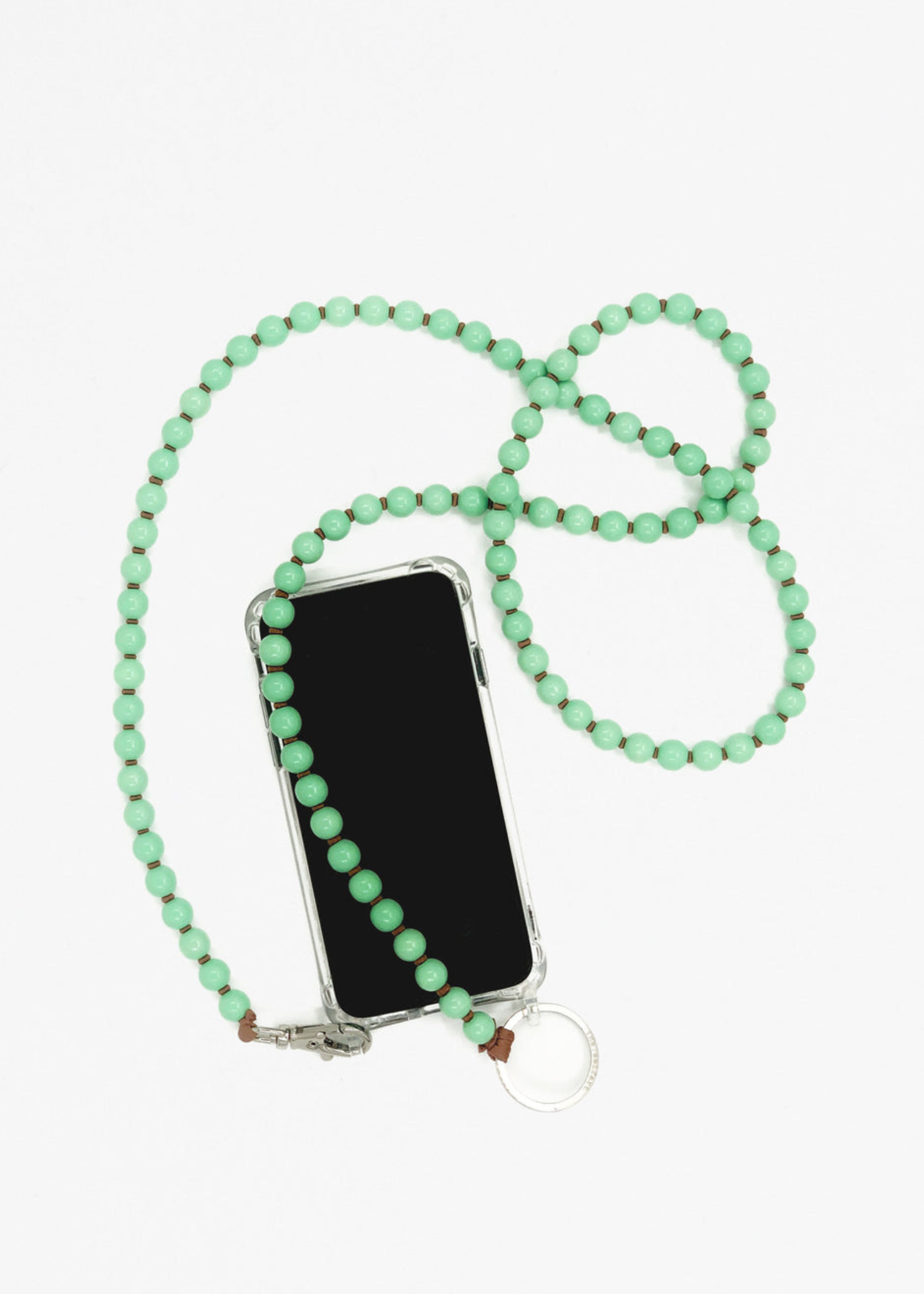 Handykette Pastel Green, Mocca
