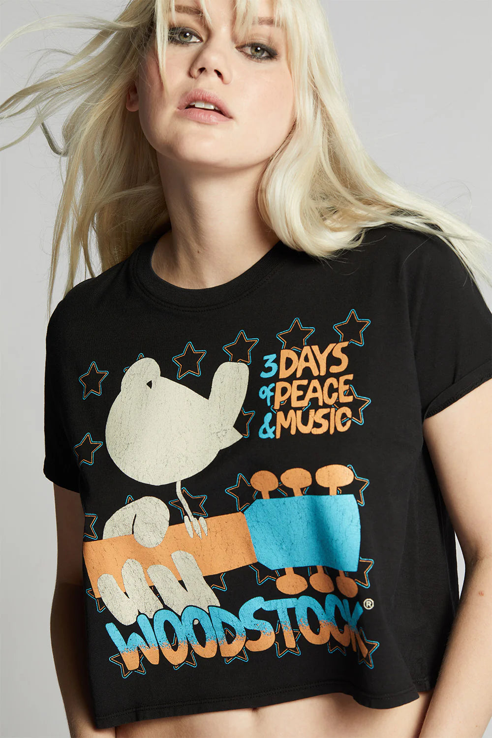 Woodstock, Black, T-Shirt