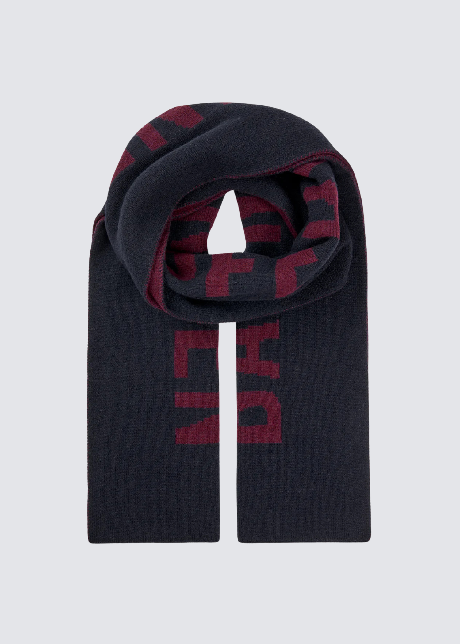 Leora, Navy Bordeaux, Schal