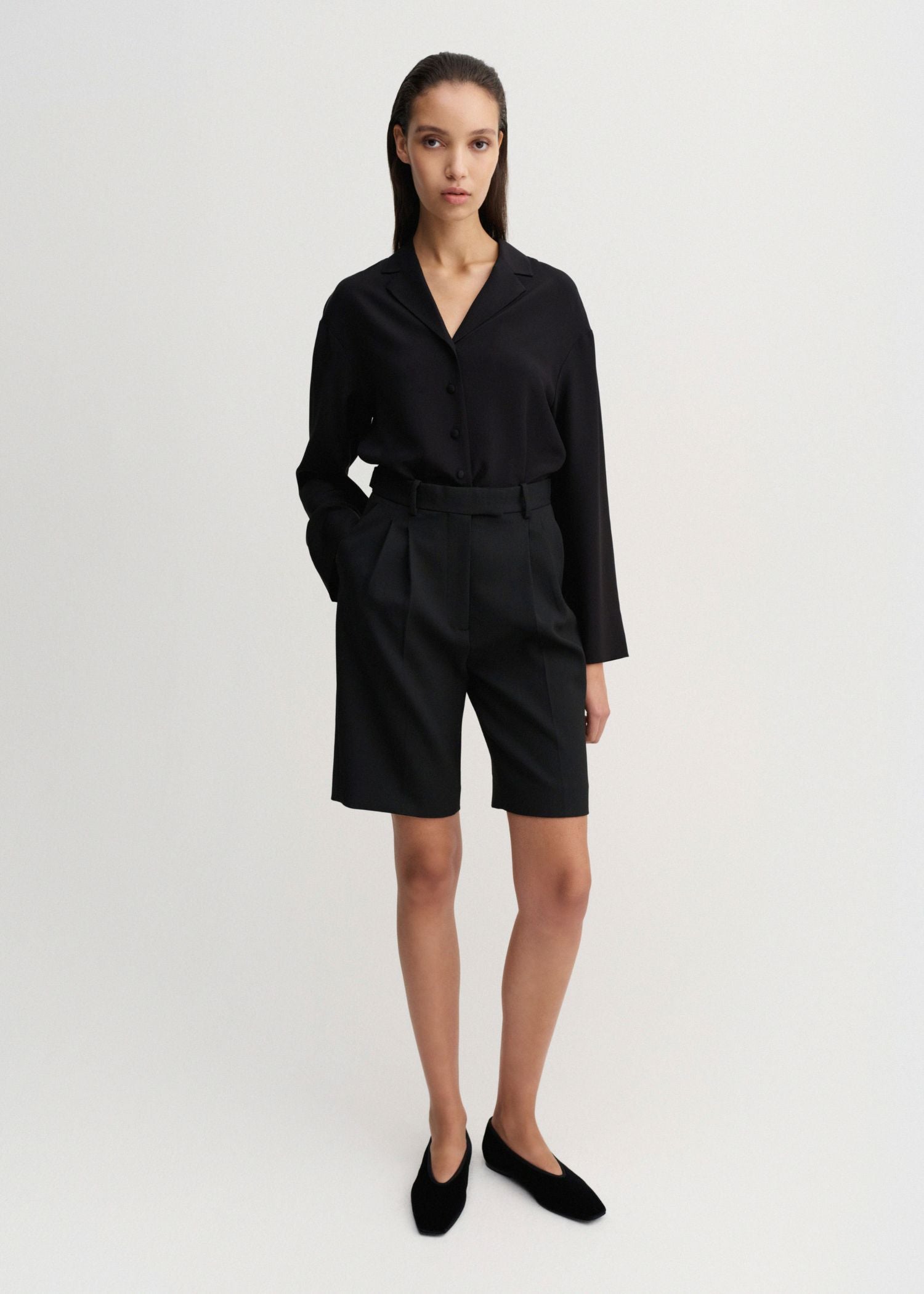 Bruna, Black, Shorts