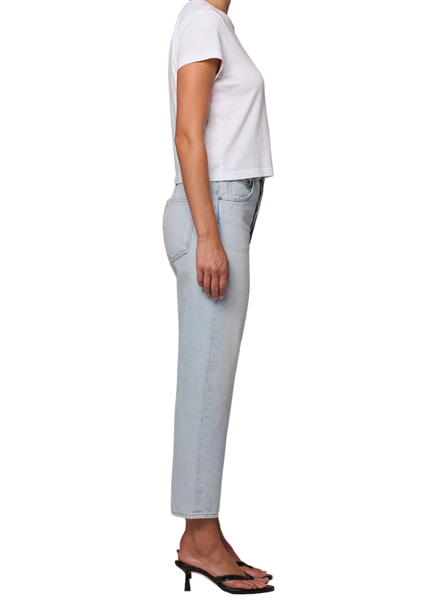 90's Crop, Mid Rise Straight, Distraction, Jeans