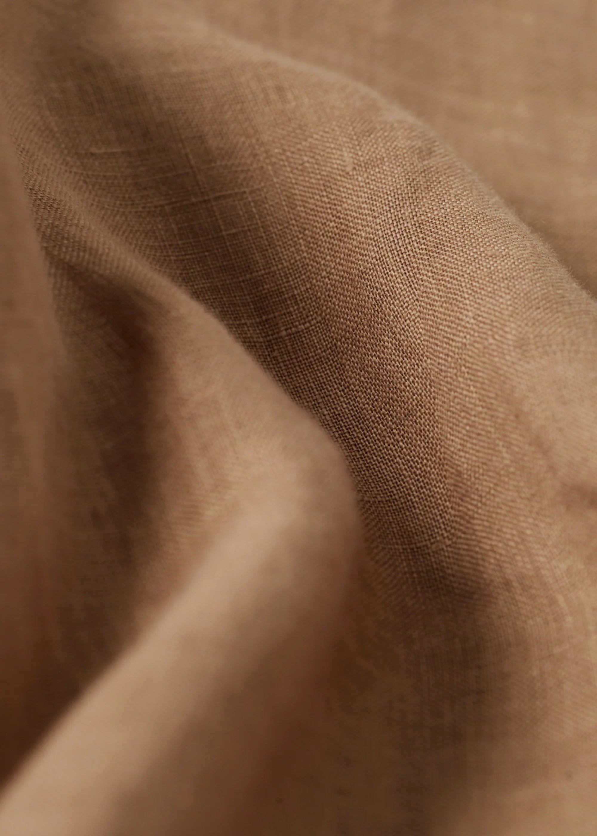 Washed Linen, Café au Lait, Bluse
