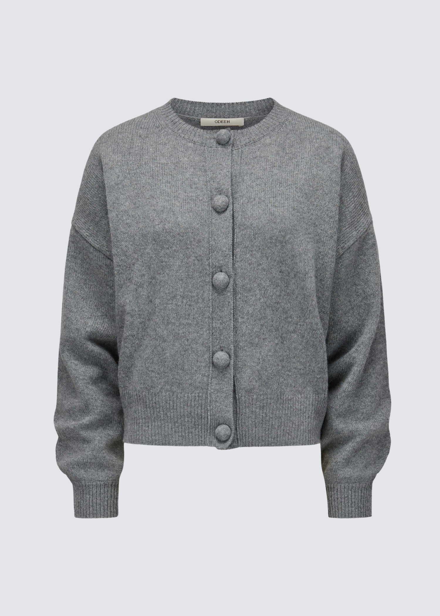 Cashmere Knit, Heather Grey, Cardigan