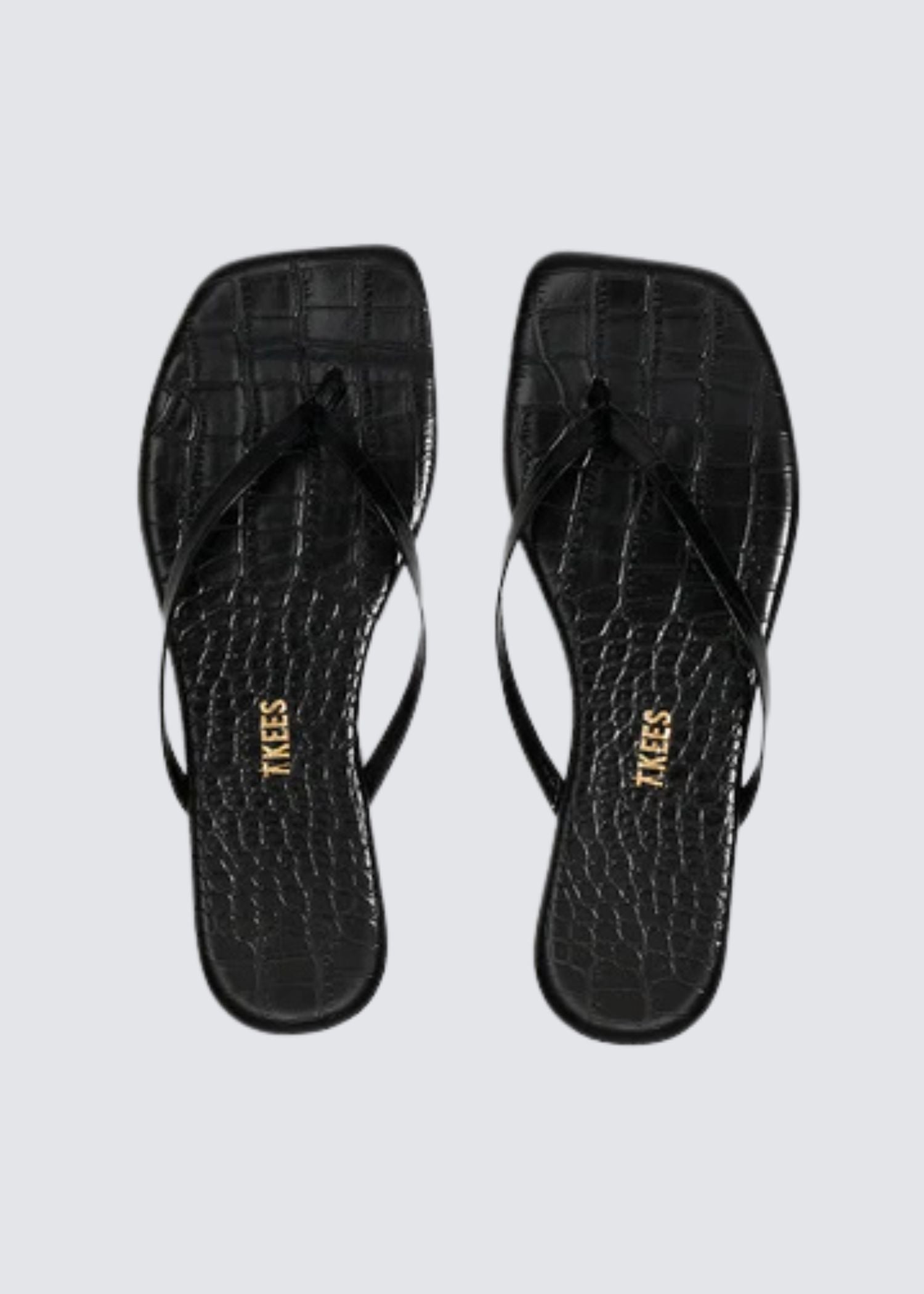 Square Toe Lily, Croc Sable, Flip Flop